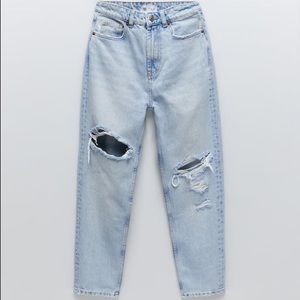 Zara Ripped Mom Jeans